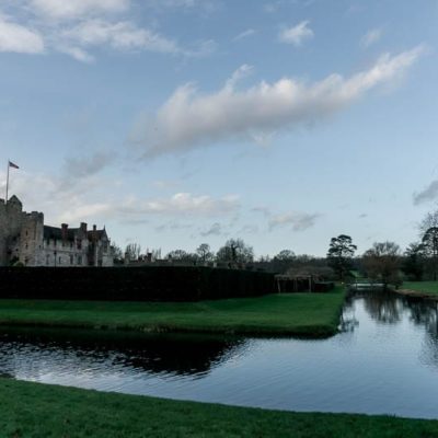 Hever Castle moat and reflections