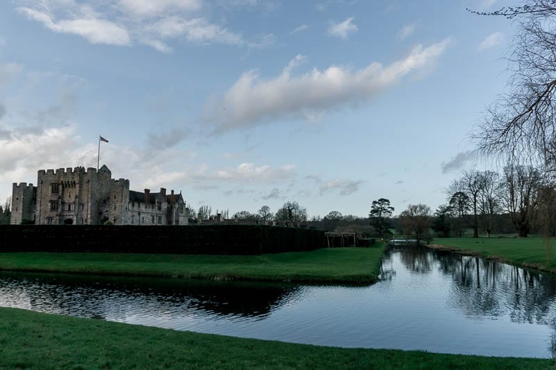 Hever Castle moat and reflections