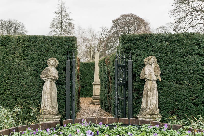 Hever Castle statues at maze