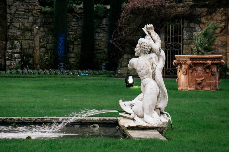 Hever Italian Garden fish fountain