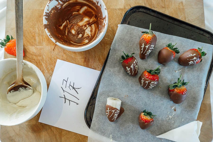 Chocolate Strawberries ingredients