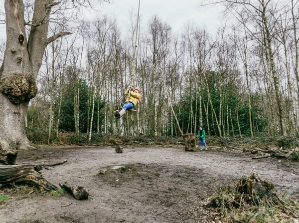 Natural playground Sheffield Park swing