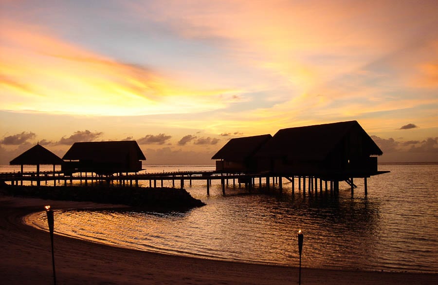 Daydreaming Mark Warner holiday Maldives sunset memory