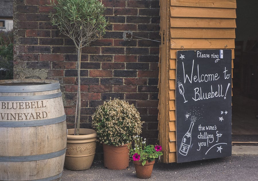 Bluebell vineyard entrance tasting room