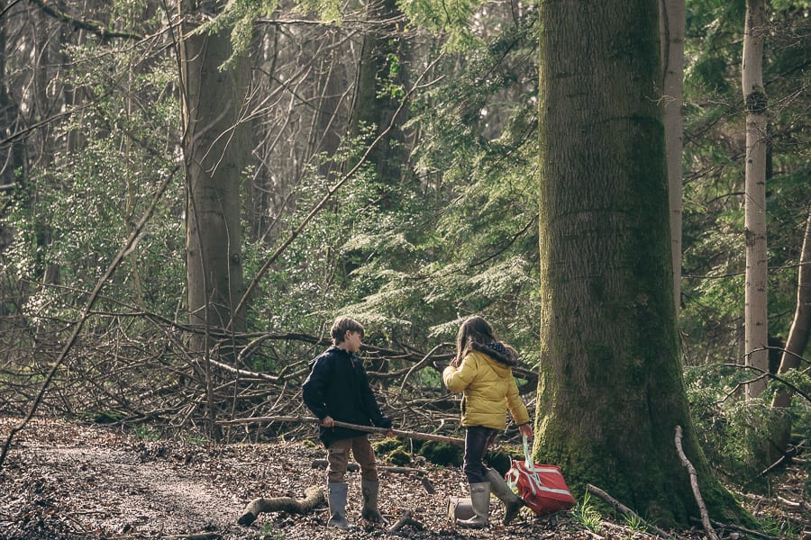 Woods Picnic with kids