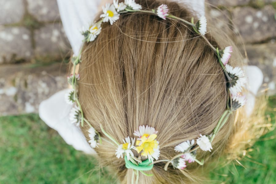 How to make a simple daisy chain crown garland