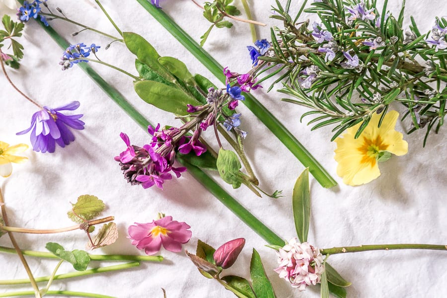 My April garden flowers mix