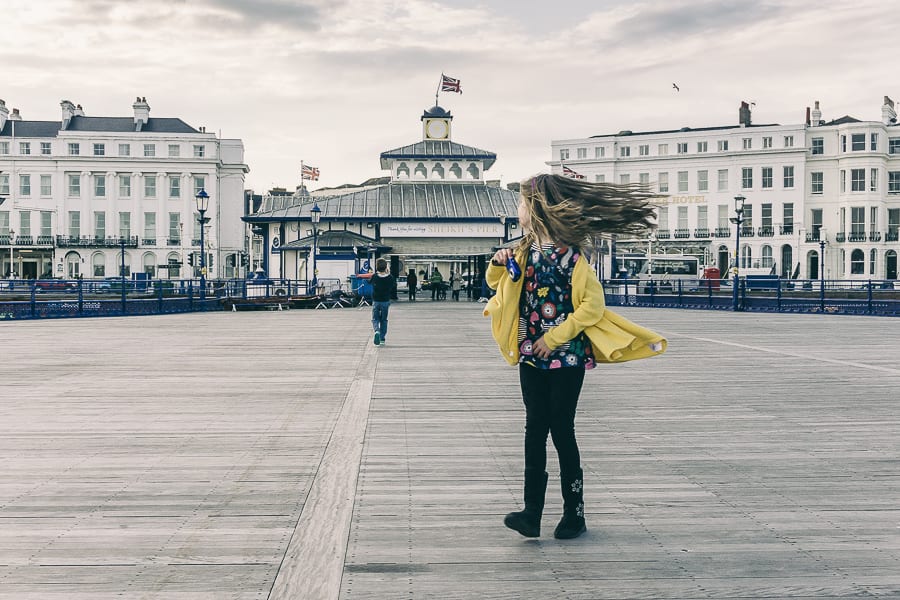 Twin glance at the pier