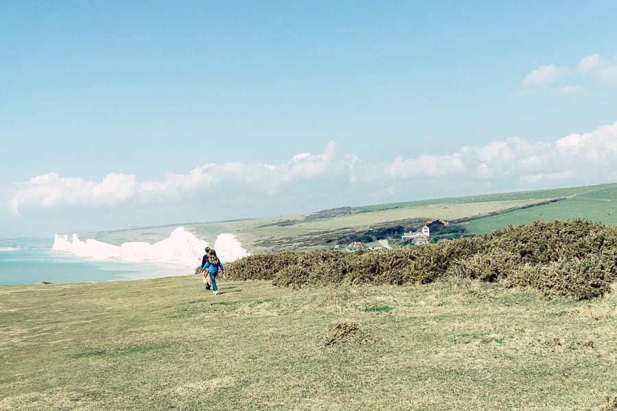 Walk with a view with kids at Birling Gap