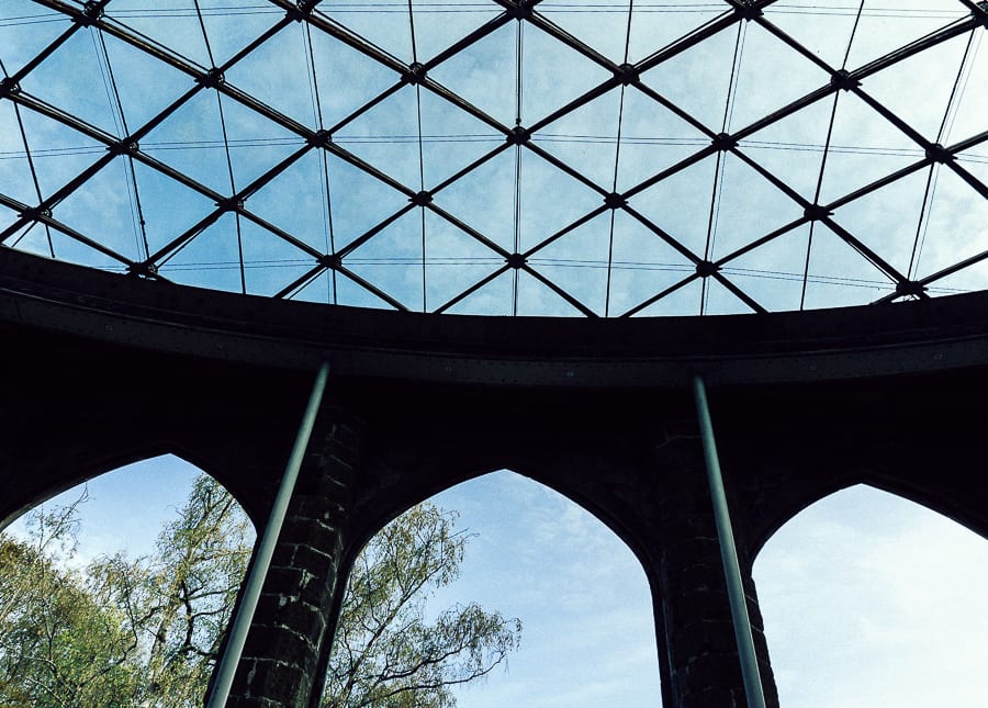 Chiddingstone Castle orangery sky roof