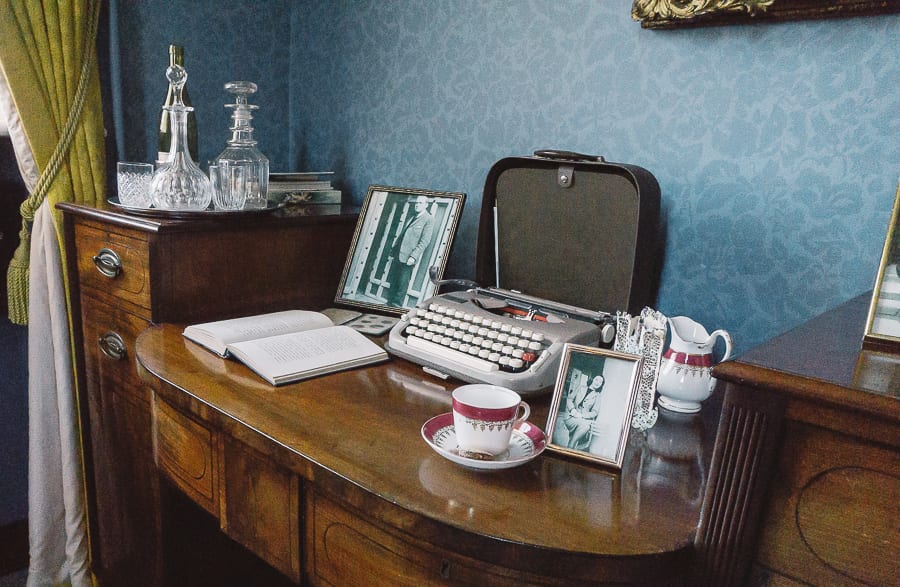 Chiddingstone Castle study desk