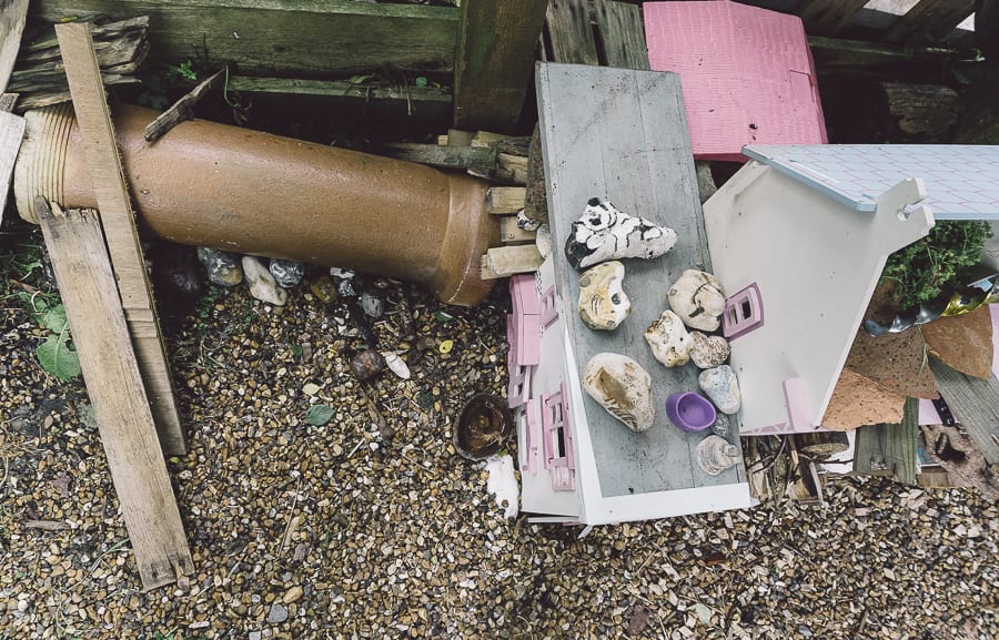 Dollhouse bug hotel and side wing