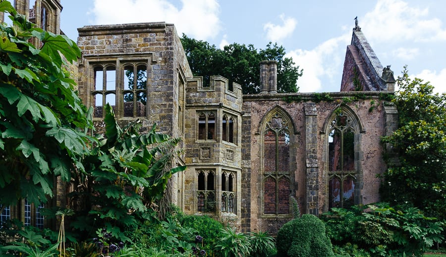 Nymans green ruins