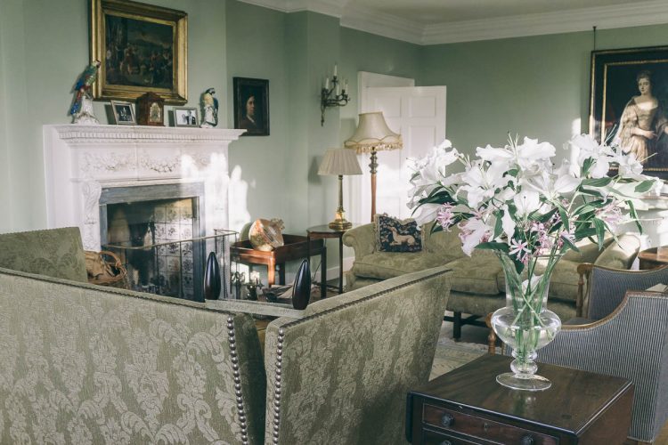 British manor formal sitting room