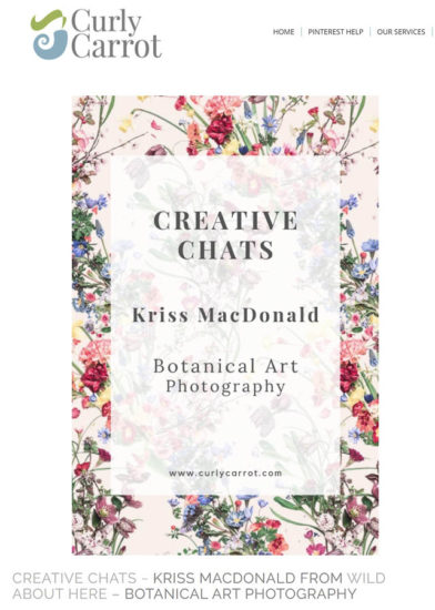 Curly Carrot Kriss MacDonald interview