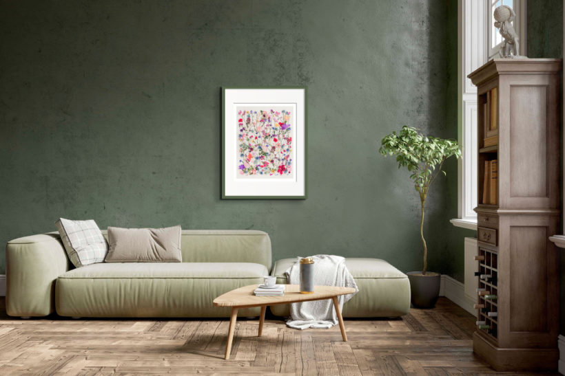 Floral Art photograph sitting room
