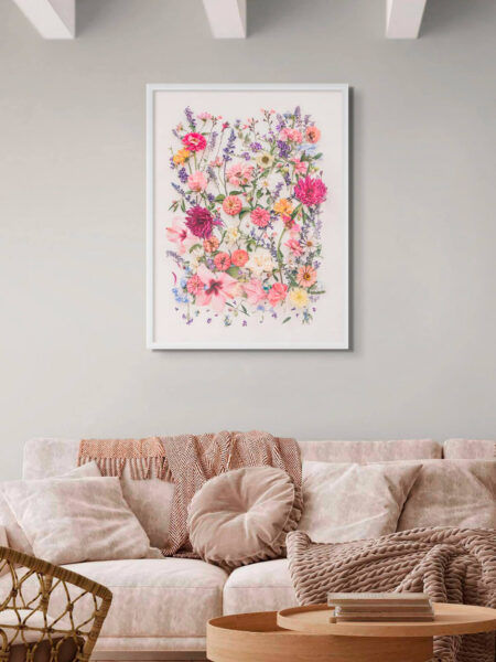 Amid the Olive Tree wall floral art